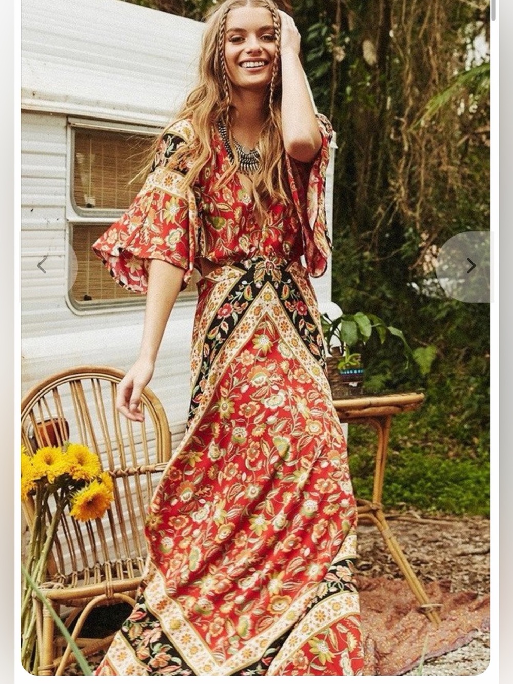 Spell and the Gypsy Lolita Floral Maxi Dress NWT